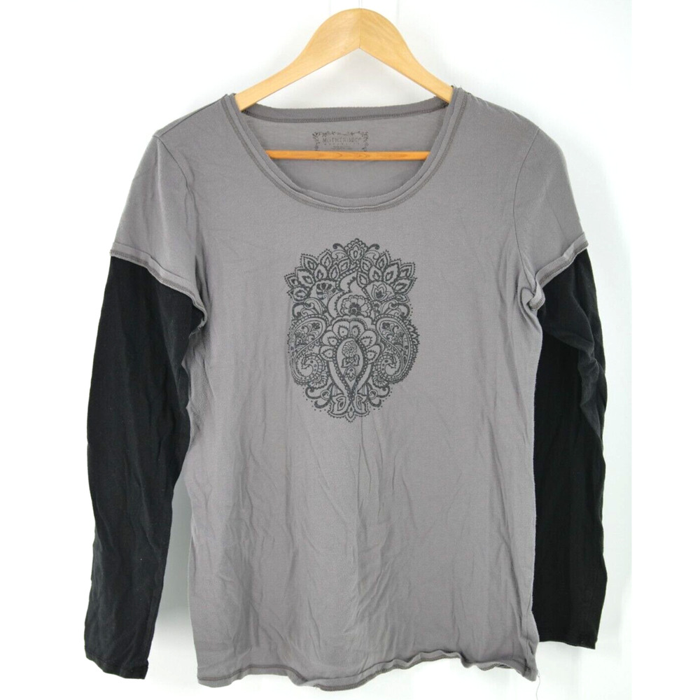 Maternity Shirt Motherhood Long Sleeve‎ Tee Shirt Medium Maternity Shirt